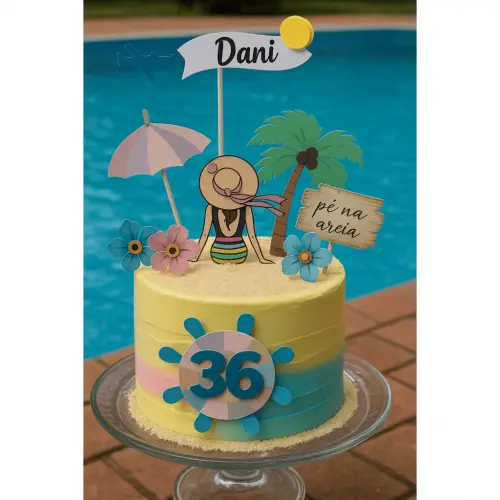 Arquivo de Corte Topo de bolo ferias praias