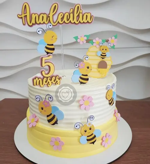 Arquivo de corte topo de Bolo abelhinha