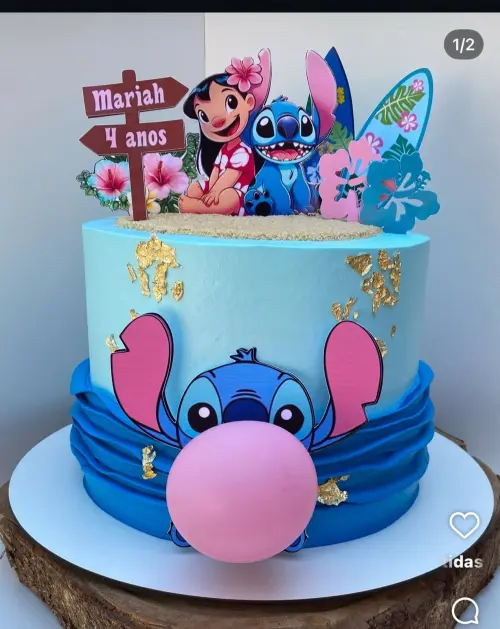 Arquivo de corte topo Lilo e Stitch chiclete