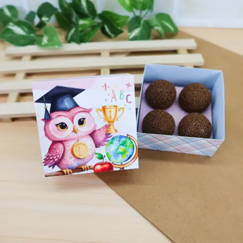 Arquivo de Corte caixa para 4 doces