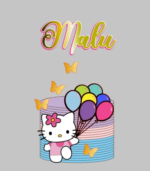 Arquivo de corte topo de bolo hello balões