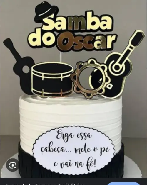 Arquivo de corte Topo de bolo samba