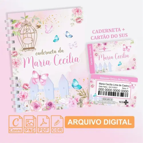 Arquivo Digital Combo Caderneta da Saúde Jardim