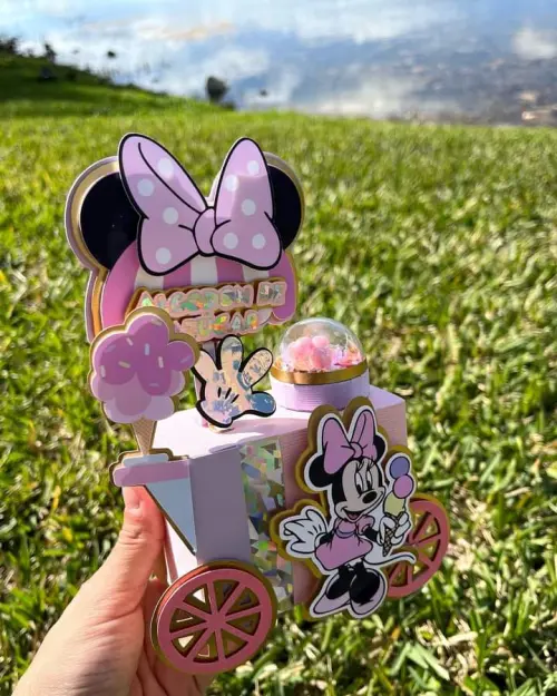 Arquivo de Corte carrinho minnie rosa