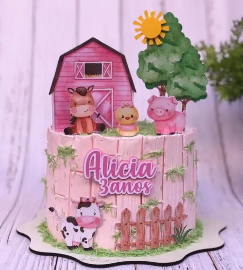 Arquivo de Corte topo fazendinha aquarela menina