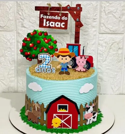 Arquivo de Corte topo fazendinha menino