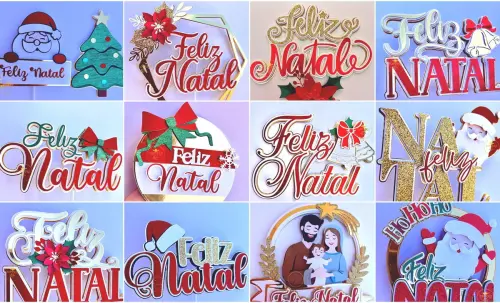 Arquivo de Corte combo topos de bolo Natal