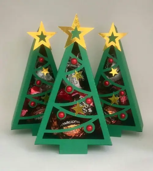 Arquivo de Corte caixa arvore de natal