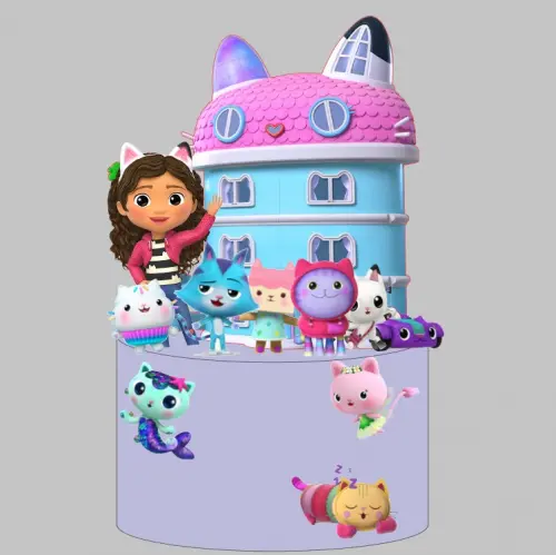 Topo de Bolo  casa mágica da Gabby