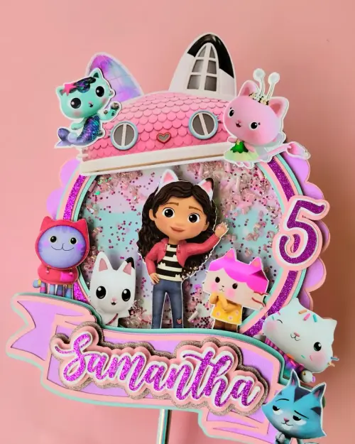 Topo de Bolo  casa mágica da Gabby