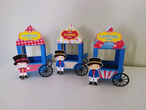 Arquivos de Corte Carrinho de Pipoca Circo