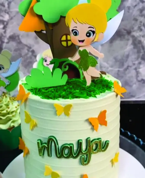 Arquivo de corte topo de bolo tinker bell baby