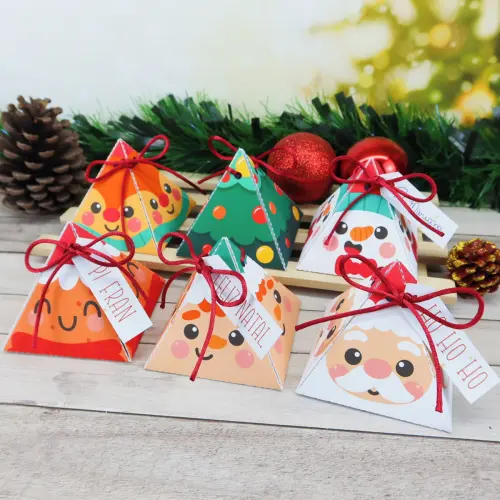 Arquivo de Corte Caixa Piramide Natal