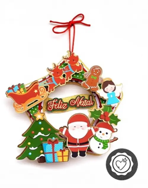 Arquivo de Corte topo Guirlanda de Natal