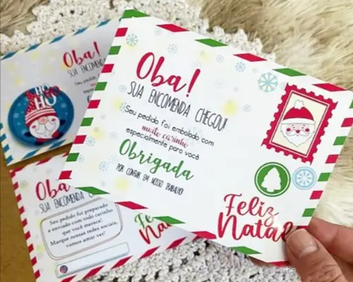 Arquivo de Corte Cartão Natal Cliente