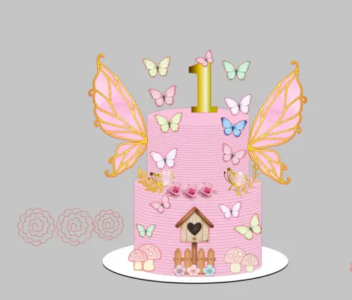 Arquivo de corte topo asas de borboleta