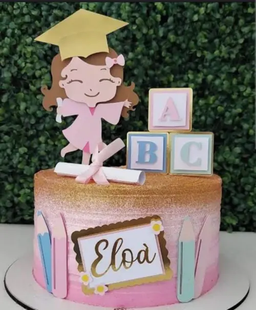 Arquivo de corte topo Abc Menina