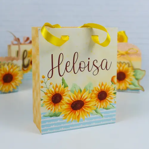 Arquivo de Corte sacolinha girassol