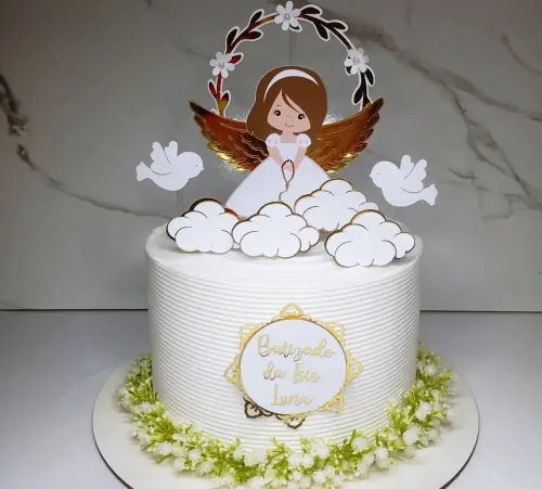 Arquivo de Corte Topo de Bolo anjinha em camadas