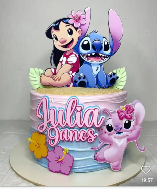 Arquivo de Corte Topo de Bolo Lilo e stitch