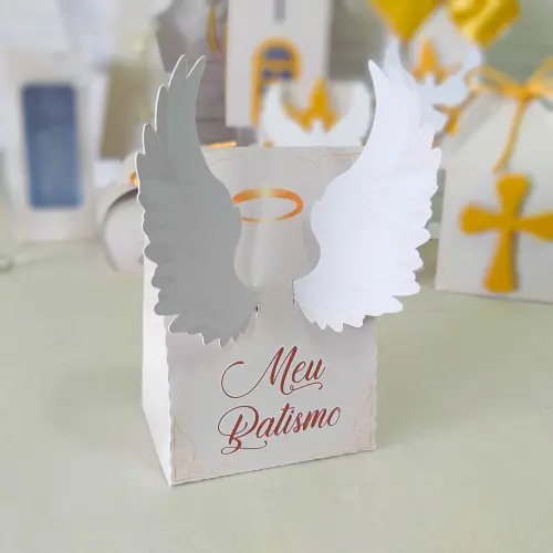 Arquivo de corte sacolinha anjo batizado
