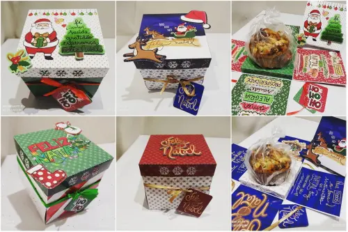 Arquivos de Corte Caixas Explosão Natal em Studio e pdf