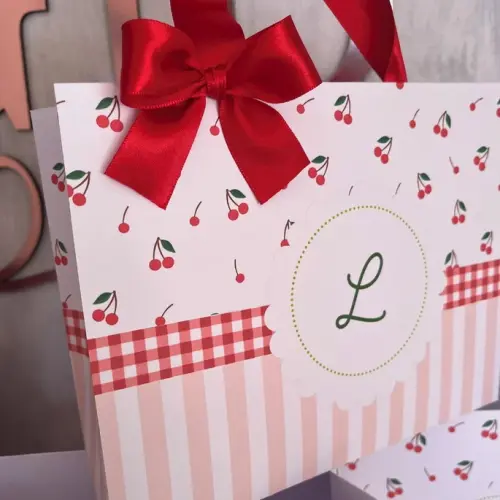 Arquivo de corte sacola cerejinha