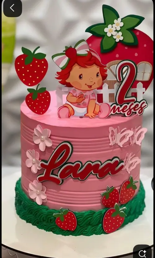 Arquivo de Corte Topo de bolo moranguinho baby