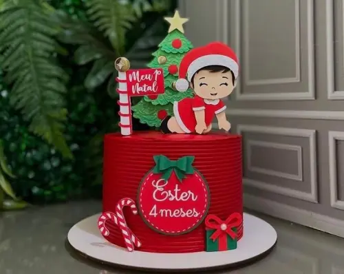 Arquivo de Corte Topo Natal Bebe Engatinhando