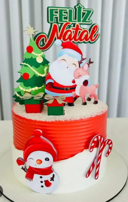 Arquivo de Corte Topo Natal papai noel