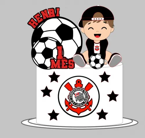 Arquivo de Corte Topo de bolo corinthians baby