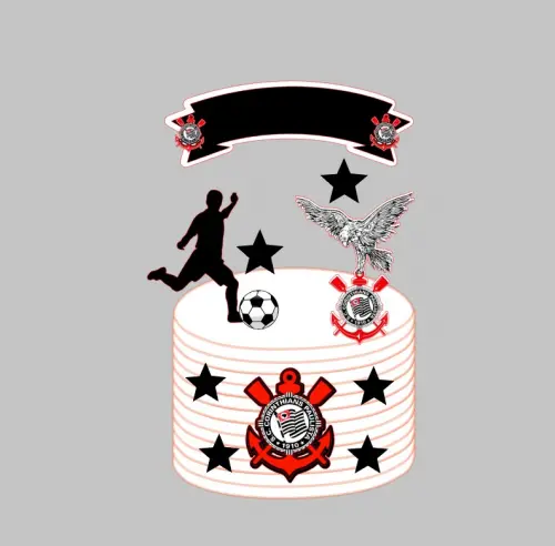 Arquivo de Corte Topo de bolo corinthians