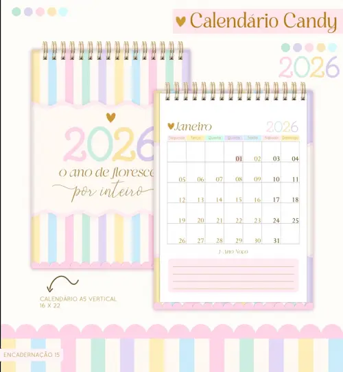 Arquivo digital combo calendario 2026