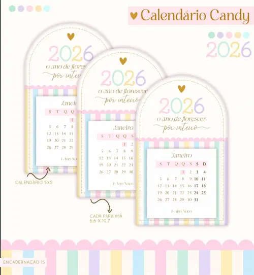 Arquivo digital combo calendario 2026