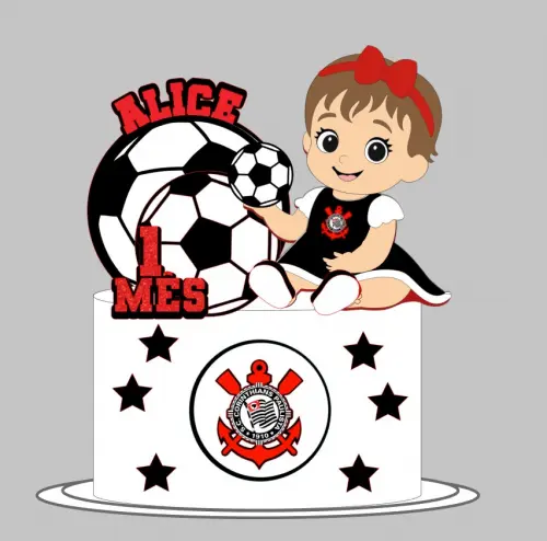 Arquivo de Corte Topo corinthians bebe menina