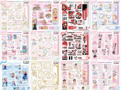 Arquivos Digitais Combo Etiquetas Escolar