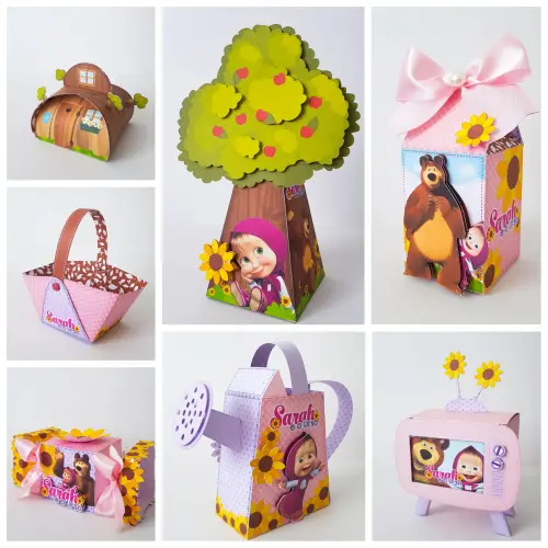 Arquivo de corte kit masha e o urso