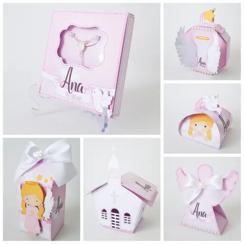 Arquivos De Corte Batizado Menina studio e pdf