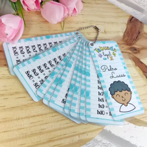 Arquivo de Corte chaveiro tabuada