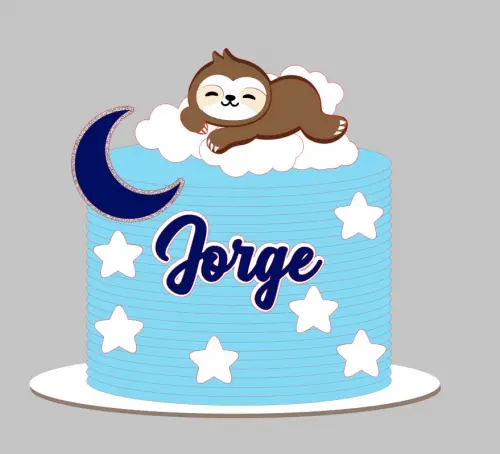 Arquivo de Corte Topo  bicho preguiça nuvens