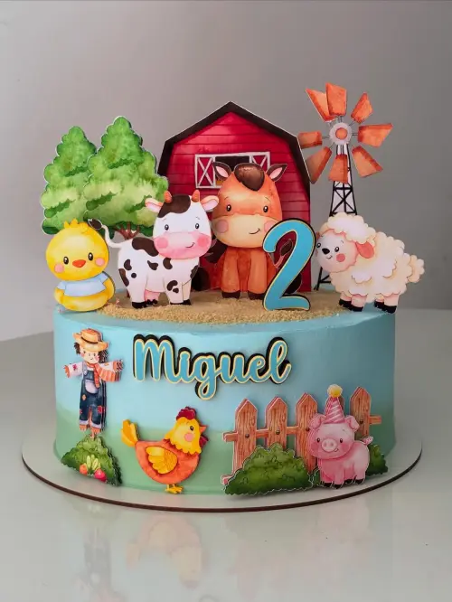 Arquivo de Corte topo fazendinha aquarela menino - Cópia