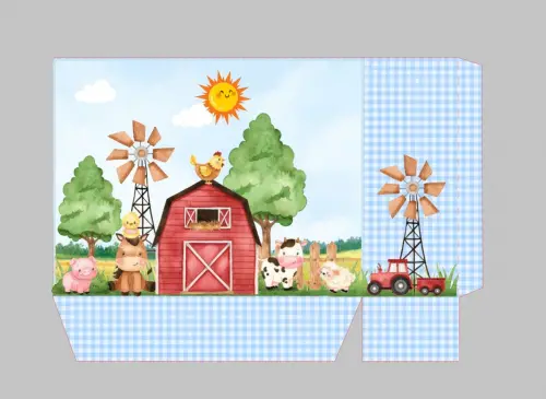 Arquivo de Corte sacolinha maleta fazendinha