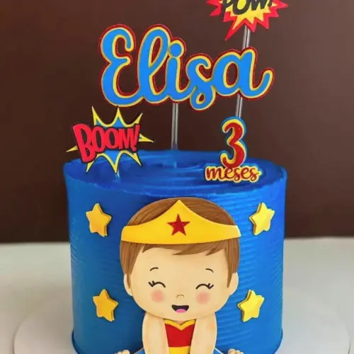 Arquivo de corte topo de bolo mulher maravilha baby