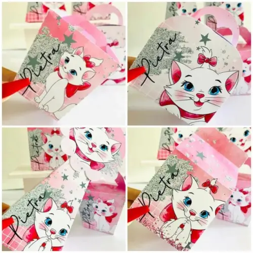 Arquivo de Corte  gatinha marie aquarela