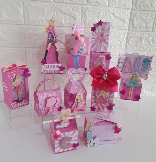 Arquivo de Corte kit Barbie aquarela