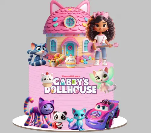 Topo de Bolo  casa mágica da Gabby