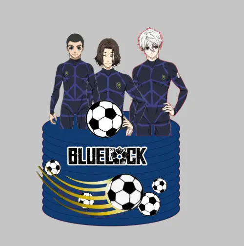 Arquivo de corte topo de bolo Blue Lock