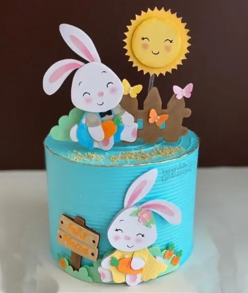 Arquivo de corte topo coelhinhos de páscoa