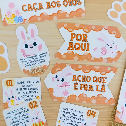 Arquivo de Corte Caça Ovos Páscoa laranja