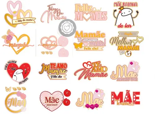 Arquivo de Corte 15 Topos Dia das Mães